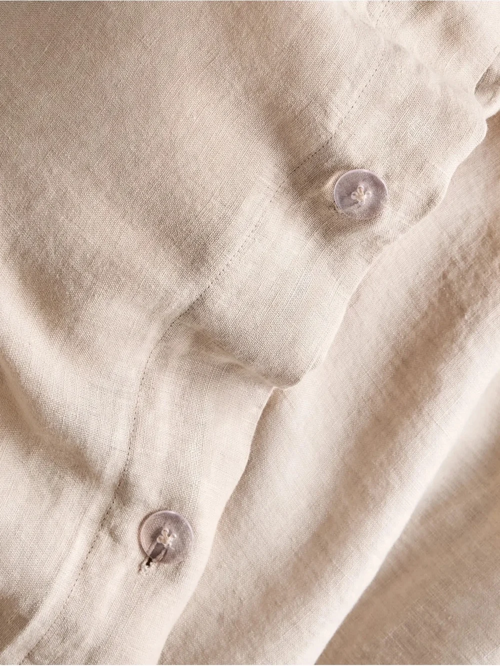 European Linen Duvet Cover Toffee King/Cal King Duvet Cover